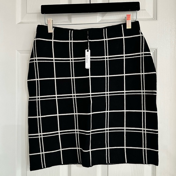Milano Dresses & Skirts - Milano Black and White Checkered Pencil Skirt